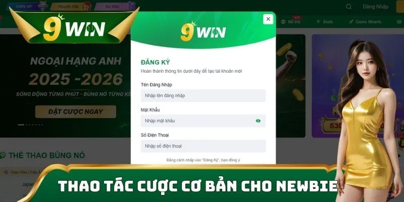 Thao tác cược cơ bản cho Newbie